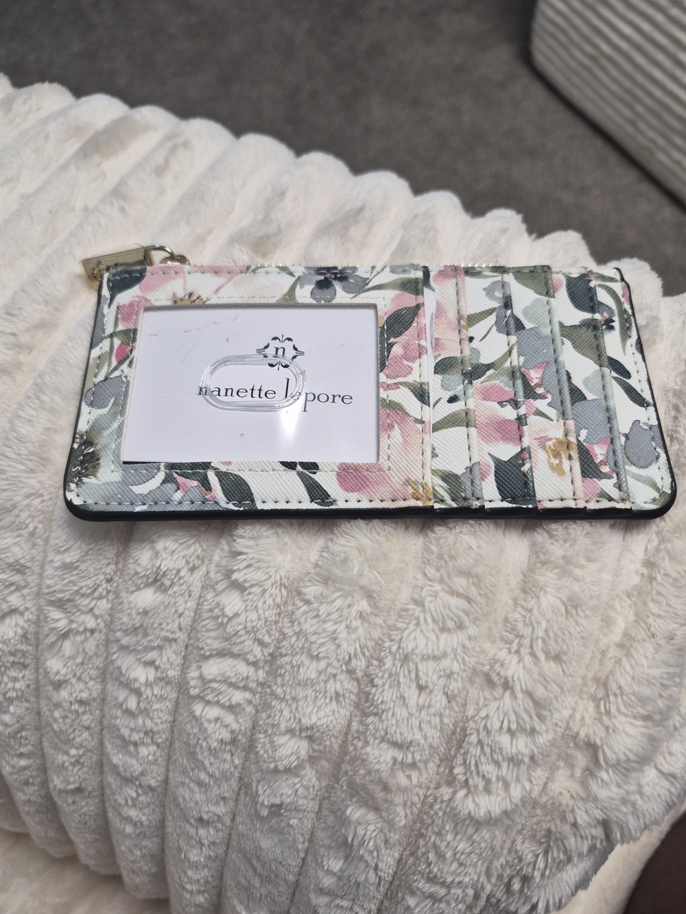 Lepore Floral Zippered Card Case & ID Wallet